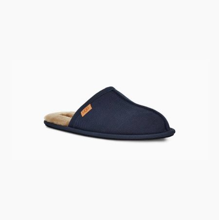 UGG Scuff Corduroy Dark Blue Slippers for Men (APEB78951)